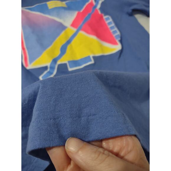 Vintage 90s Nike Swoosh Art Funky Single Stitch Colorful Casual Streetwear - Picture 4 of 7